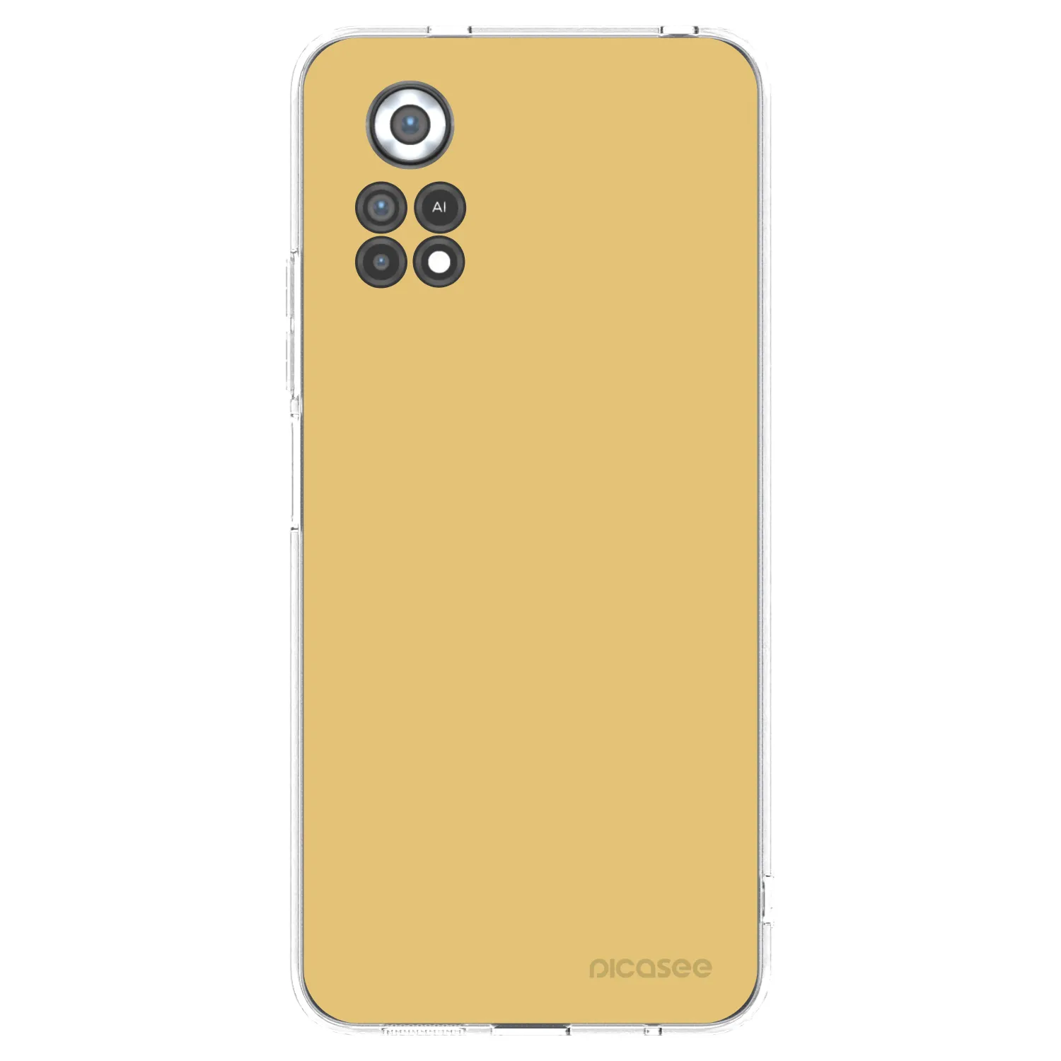 Picasee silikonowe przeźroczyste etui na Xiaomi Poco X4 Pro 5G - Canary Crystal