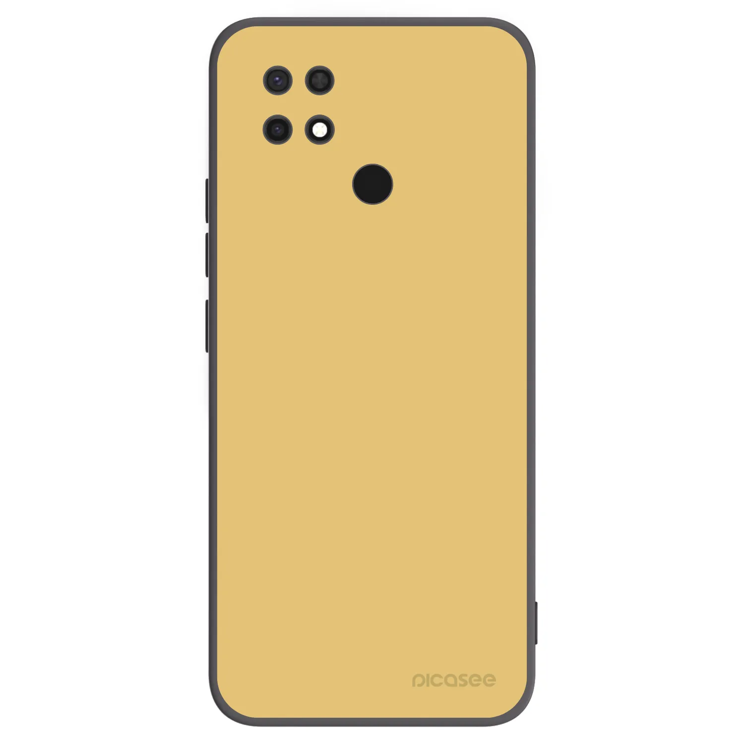 Picasee silikonowe czarne etui na Xiaomi Redmi 10C - Canary Crystal