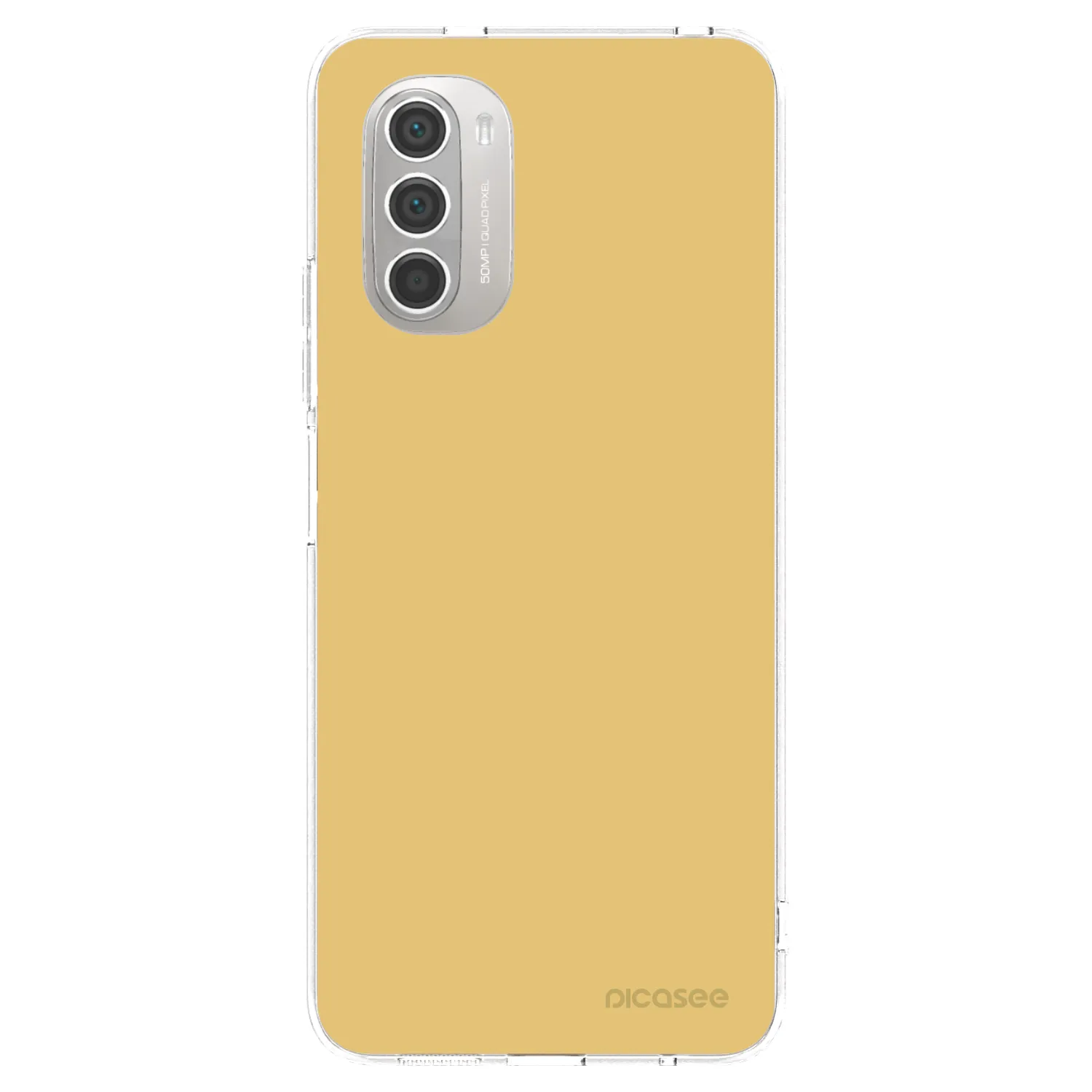 Picasee silikonowe przeźroczyste etui na Motorola Moto G51 - Canary Crystal