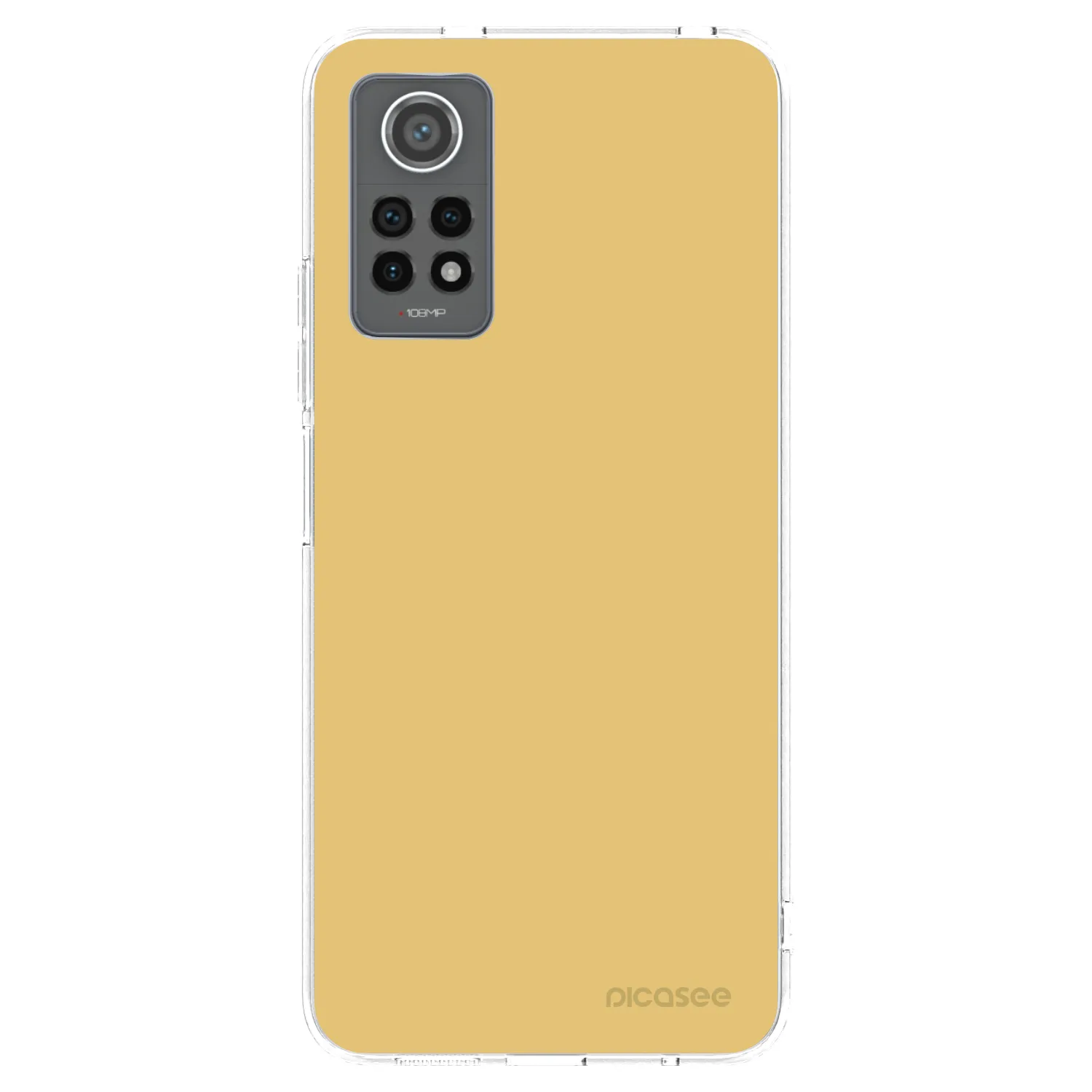 Picasee silikonowe przeźroczyste etui na Xiaomi Redmi Note 12 Pro 4G - Canary Crystal