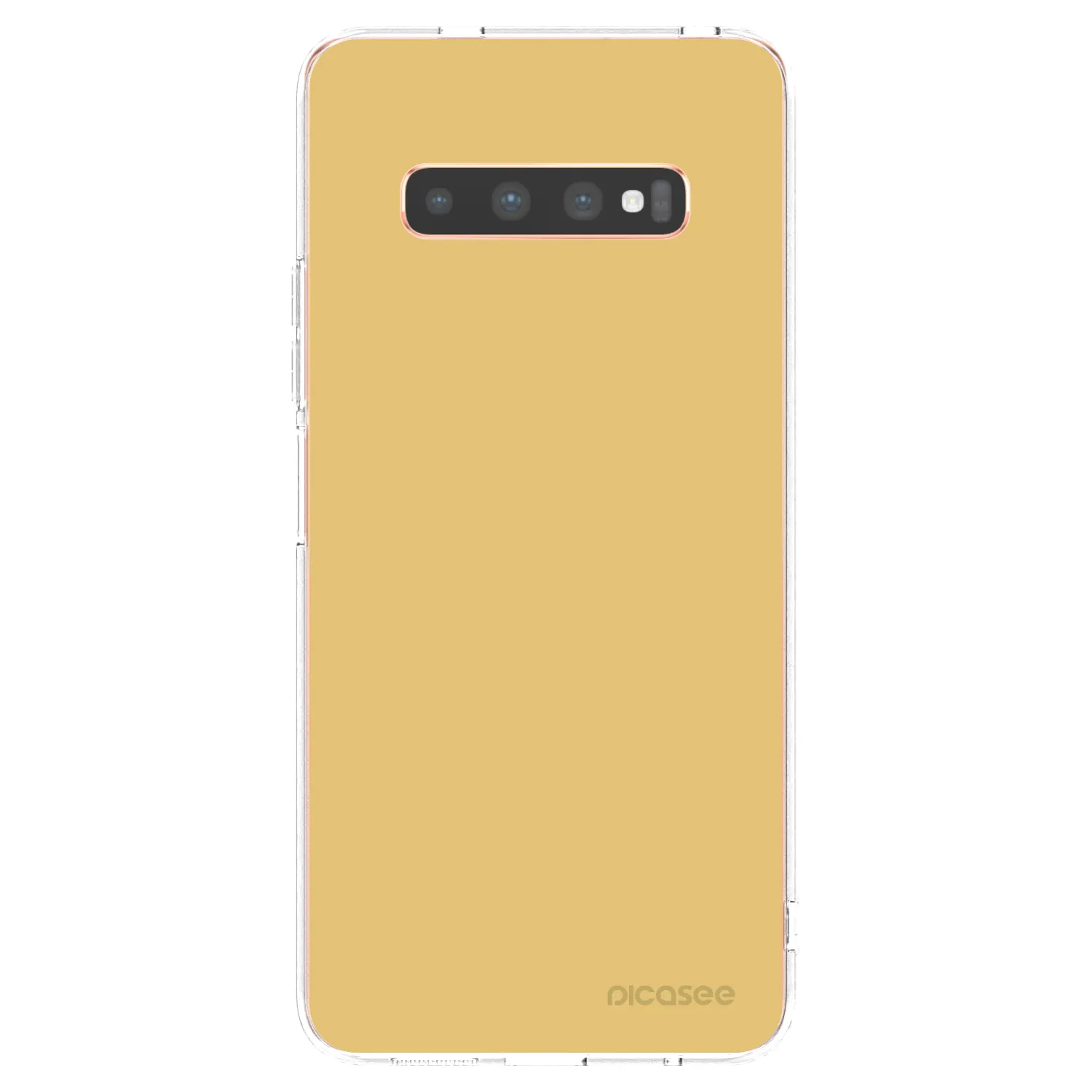 Picasee silikonowe przeźroczyste etui na Samsung Galaxy S10 Plus G975 - Canary Crystal