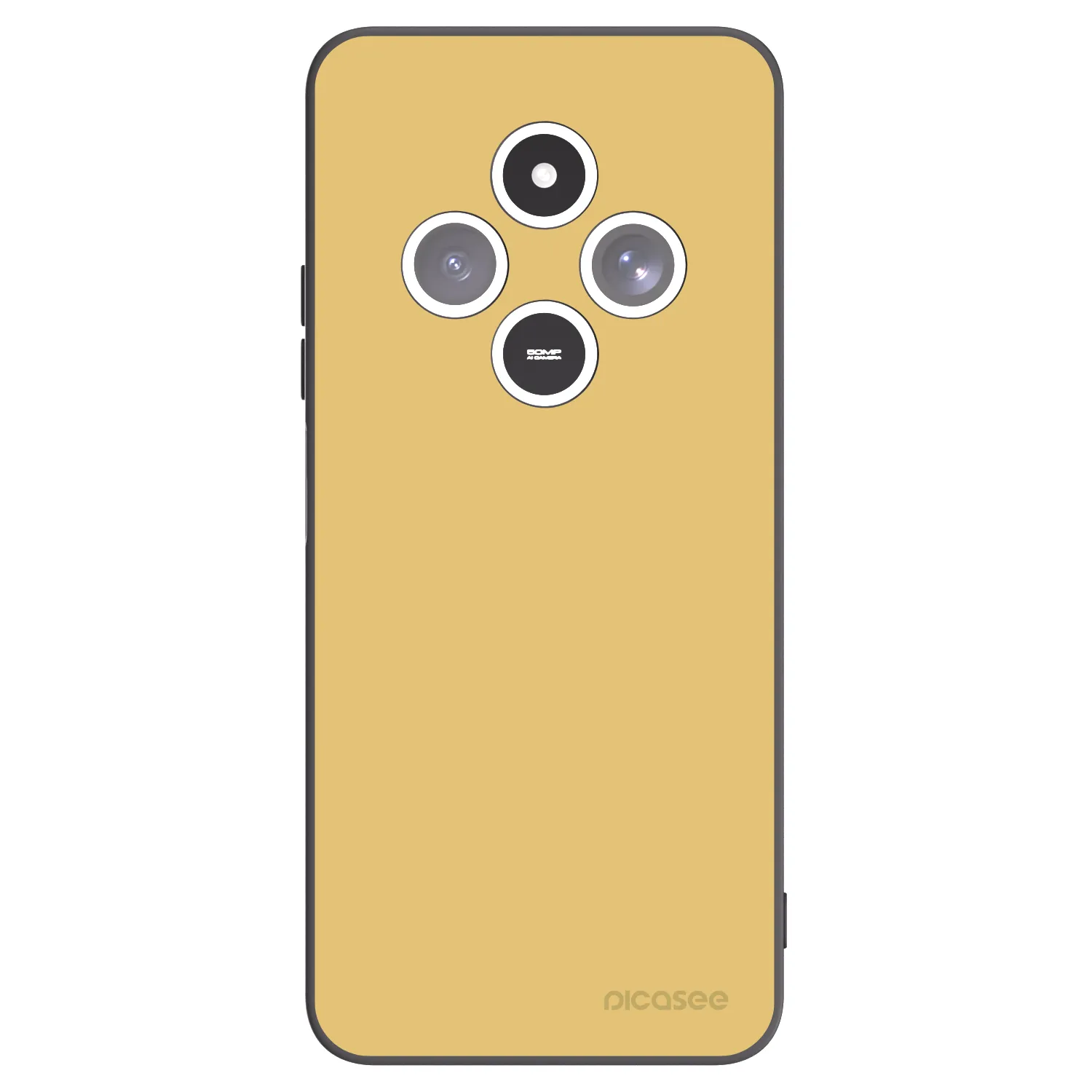 Picasee silikonowe czarne etui na Xiaomi Redmi 14C - Canary Crystal