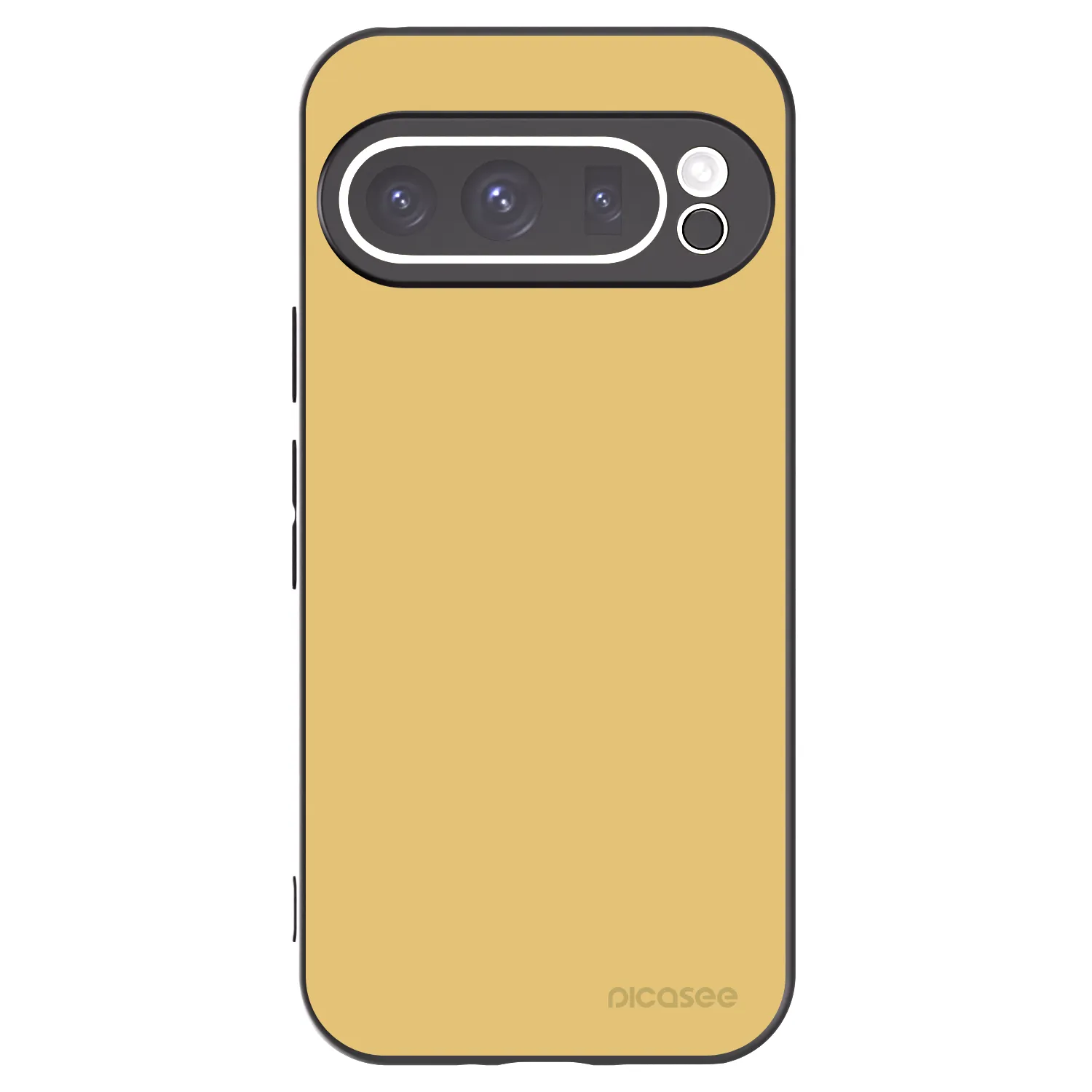 Picasee silikonowe czarne etui na Google Pixel 9 Pro - Canary Crystal