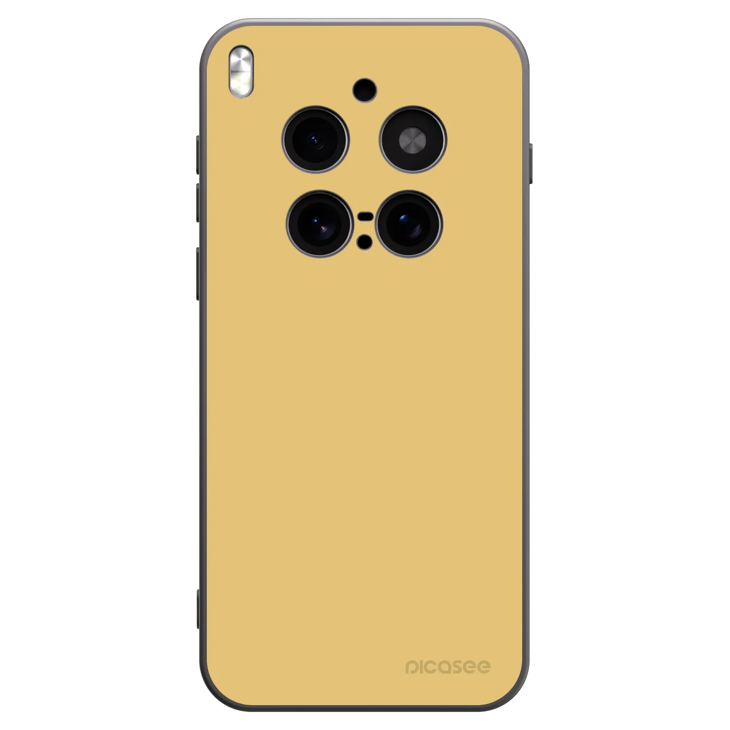 Picasee silikonowe czarne etui na Vivo X300 Pro - Canary Crystal