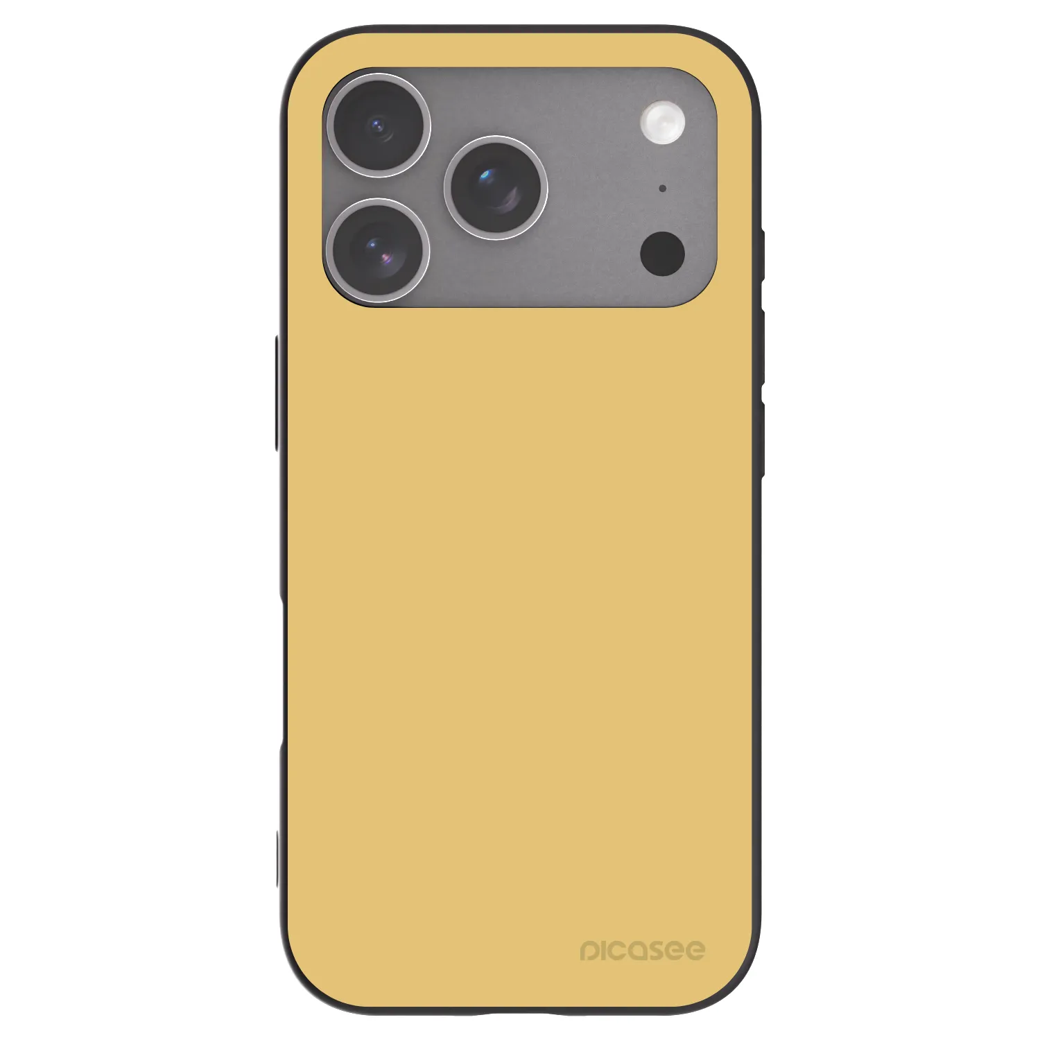 Picasee silikonowe czarne etui na Apple iPhone 18 Pro - Canary Crystal