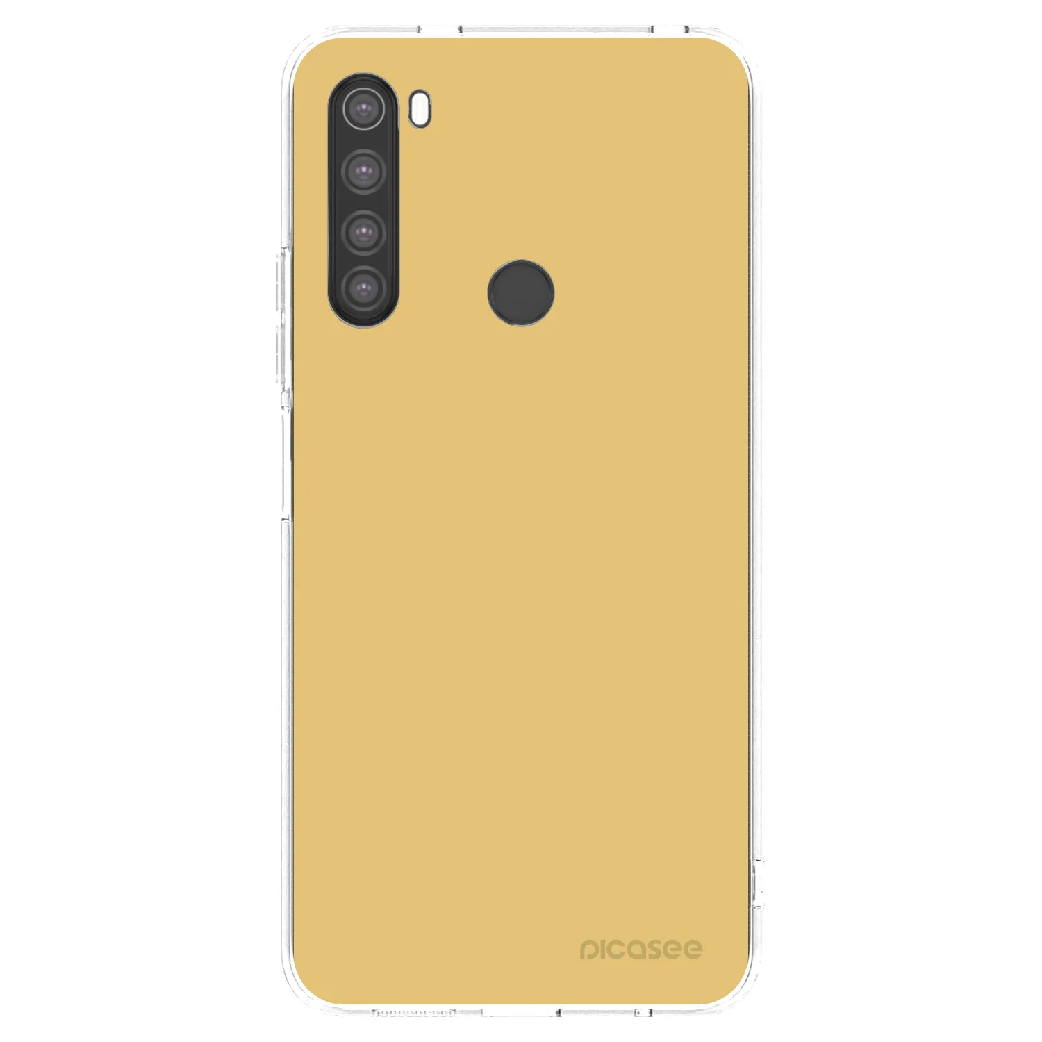 Picasee silikonowe przeźroczyste etui na Xiaomi Redmi Note 8 - Canary Crystal