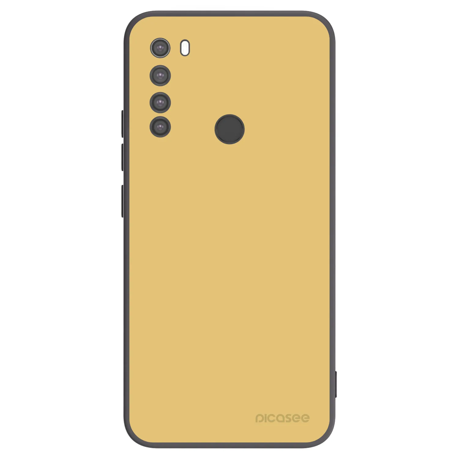 Picasee silikonowe czarne etui na Xiaomi Redmi Note 8 - Canary Crystal