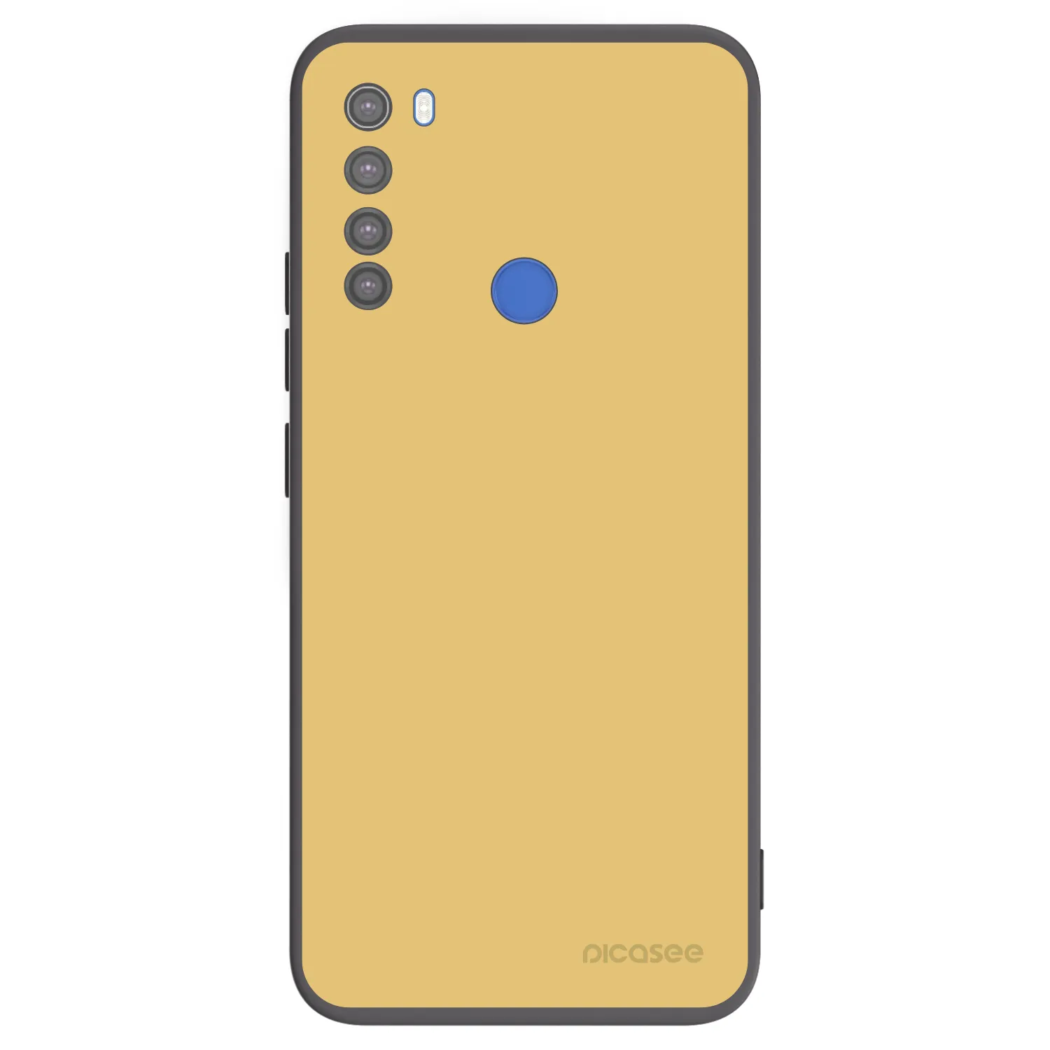 Picasee silikonowe czarne etui na Xiaomi Redmi Note 8T - Canary Crystal