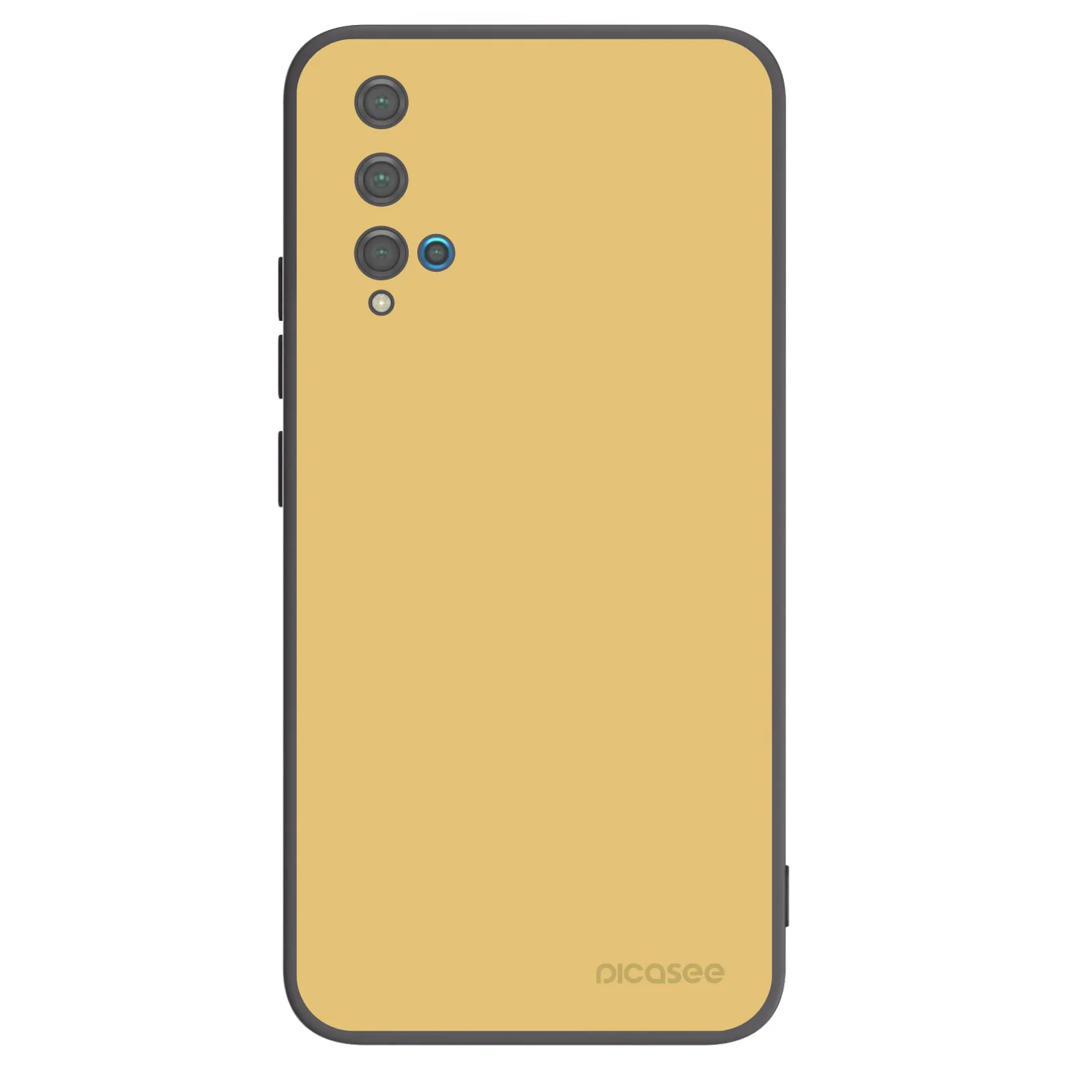 Picasee silikonowe czarne etui na Huawei Nova 5T - Canary Crystal