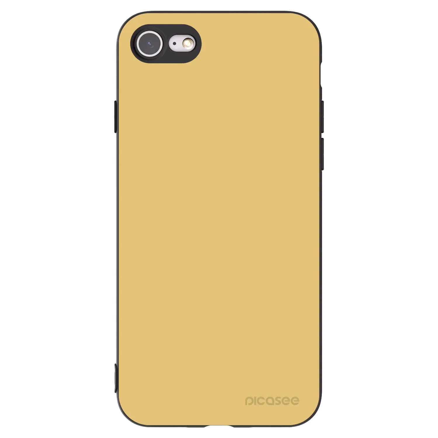 Picasee silikonowe czarne etui na Apple iPhone SE 2020 - Canary Crystal