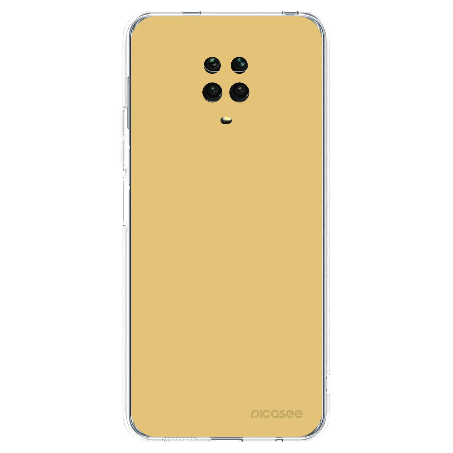 Picasee silikonowe przeźroczyste etui na Xiaomi Redmi Note 9S - Canary Crystal