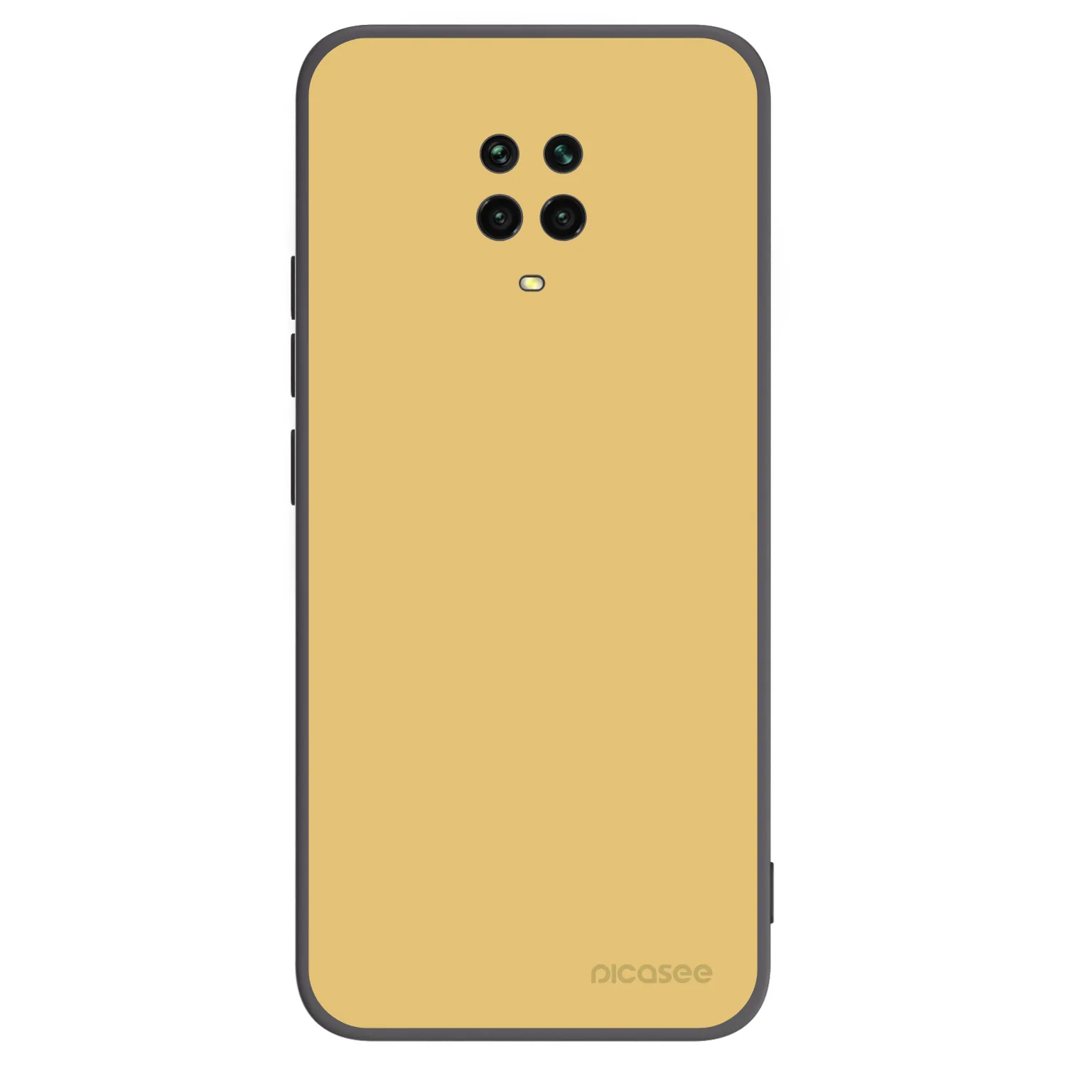 Picasee silikonowe czarne etui na Xiaomi Redmi Note 9S - Canary Crystal
