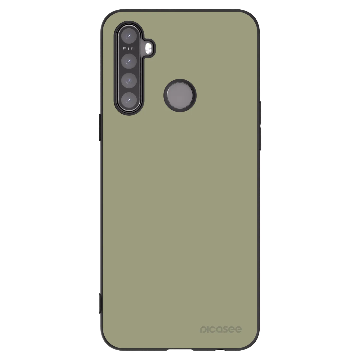 Picasee silikonowe czarne etui na Realme 5 - Dewy Dawn