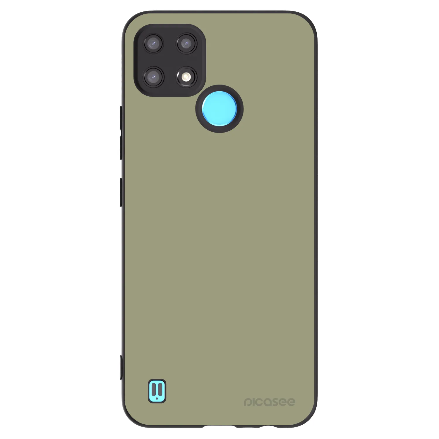 Picasee silikonowe czarne etui na Realme C21 - Dewy Dawn