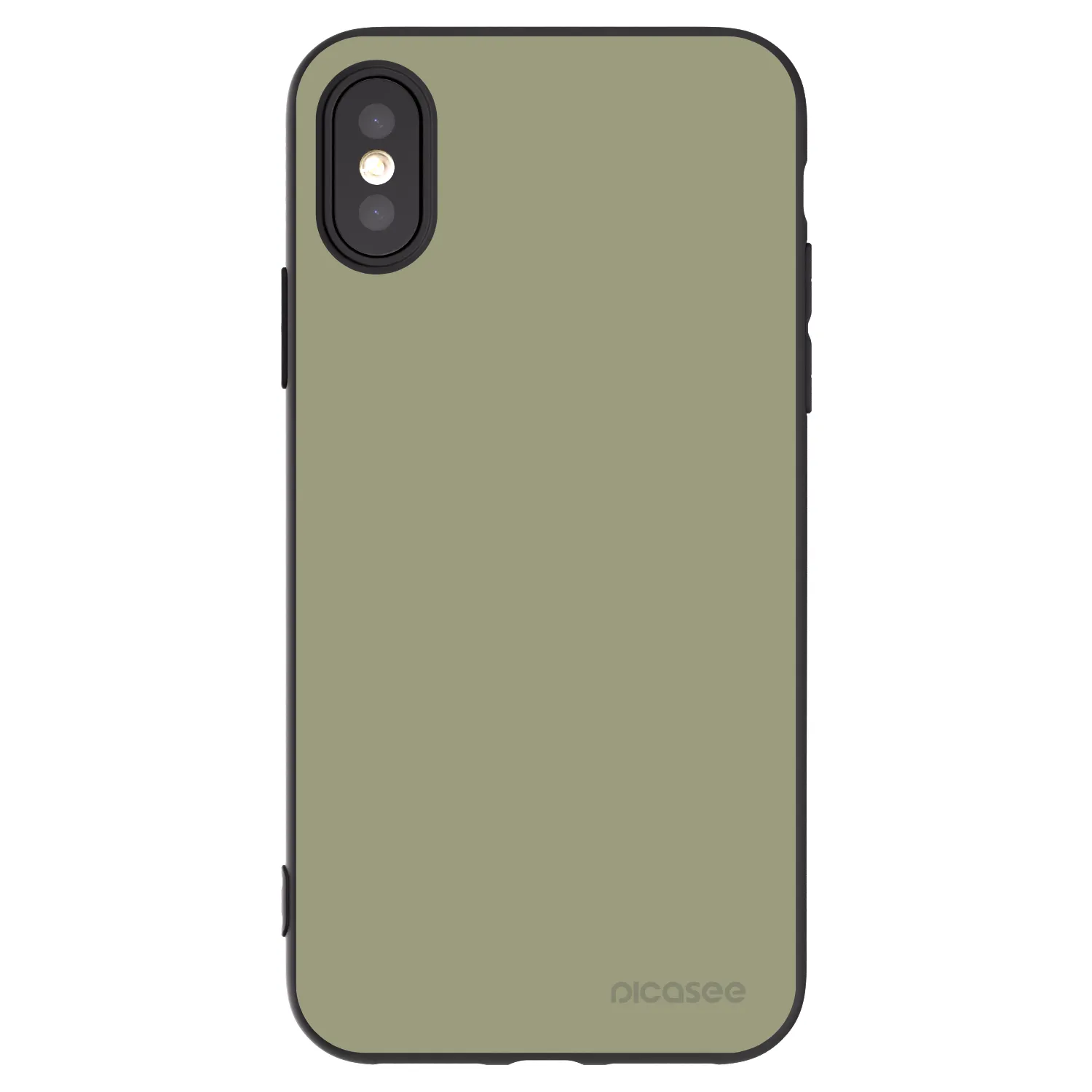 Picasee silikonowe czarne etui na Apple iPhone X/XS - Dewy Dawn