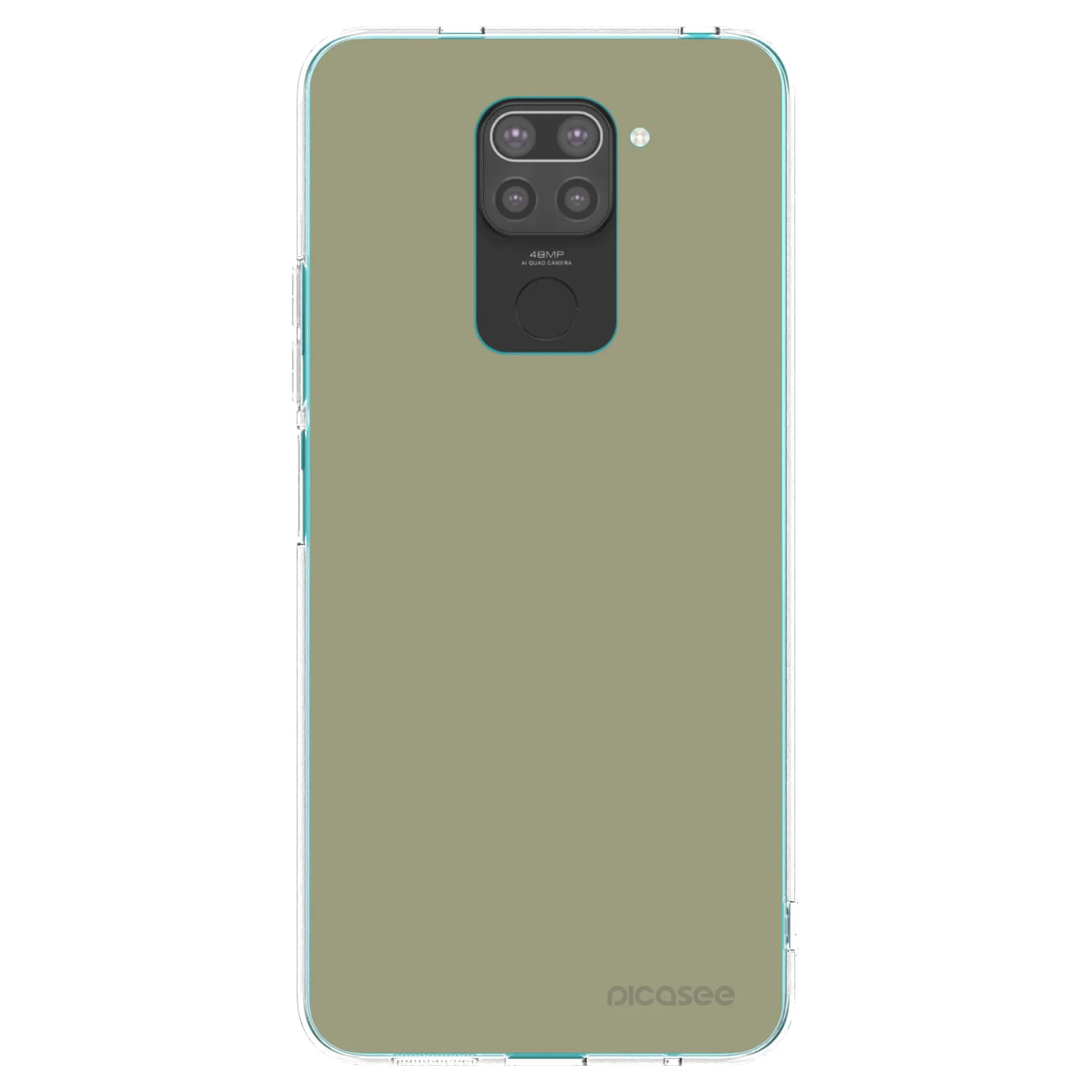 Picasee silikonowe czarne etui na Xiaomi Redmi Note 9 - Dewy Dawn