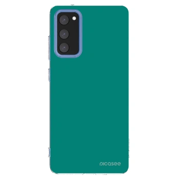 Picasee silikonowe przeźroczyste etui na Samsung Galaxy S20 FE - Emerald Mist