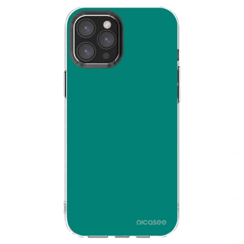 Picasee silikonowe przeźroczyste etui na Apple iPhone 12 Pro Max - Emerald Mist