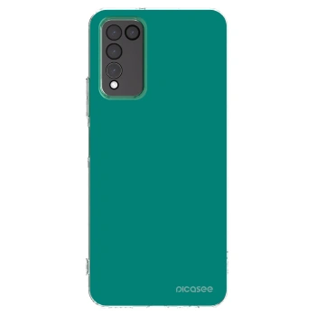 Picasee silikonowe przeźroczyste etui na Honor 10X Lite - Emerald Mist