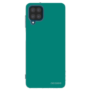 Picasee silikonowe przeźroczyste etui na Samsung Galaxy A12 A125F - Emerald Mist