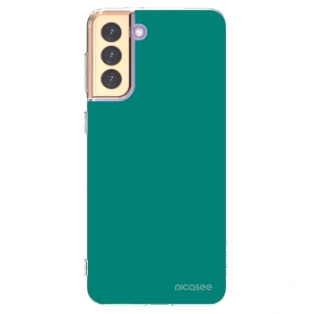 Picasee silikonowe przeźroczyste etui na Samsung Galaxy S21+ 5G G996F - Emerald Mist