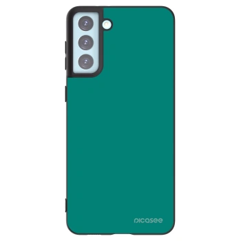 Picasee silikonowe czarne etui na Samsung Galaxy S21+ 5G G996F - Emerald Mist