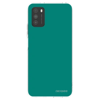 Picasee silikonowe przeźroczyste etui na Xiaomi Poco M3 - Emerald Mist