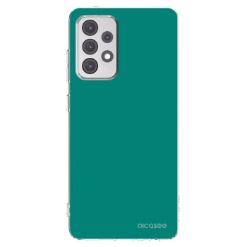 Picasee silikonowe przeźroczyste etui na Samsung Galaxy A52 5G A525F - Emerald Mist