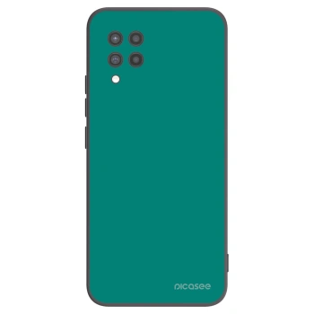 Picasee silikonowe czarne etui na Samsung Galaxy A42 A426B - Emerald Mist