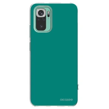 Picasee silikonowe przeźroczyste etui na Xiaomi Redmi Note 10 Pro - Emerald Mist