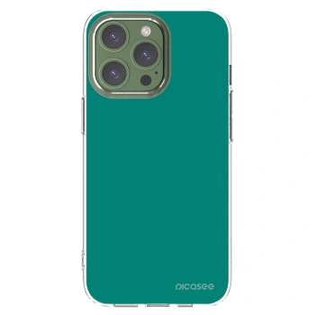 Picasee silikonowe przeźroczyste etui na Apple iPhone 13 Pro - Emerald Mist