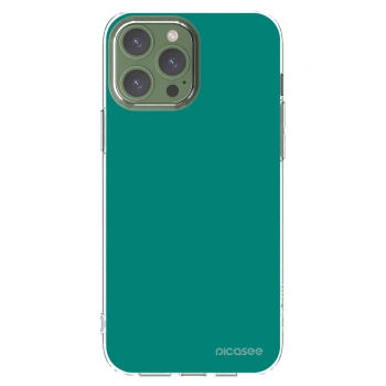 Picasee silikonowe przeźroczyste etui na Apple iPhone 13 Pro Max - Emerald Mist