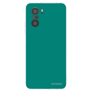 Picasee silikonowe przeźroczyste etui na Xiaomi Poco F3 - Emerald Mist