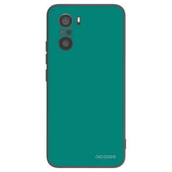 Picasee silikonowe czarne etui na Xiaomi Poco F3 - Emerald Mist