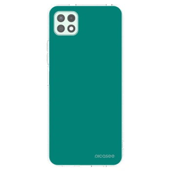 Picasee silikonowe przeźroczyste etui na Samsung Galaxy A22 A226B 5G - Emerald Mist