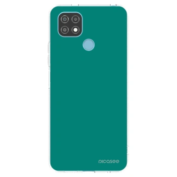 Picasee silikonowe przeźroczyste etui na Realme C21 - Emerald Mist