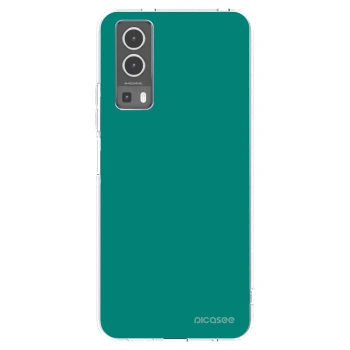 Picasee silikonowe przeźroczyste etui na Vivo Y72 5G - Emerald Mist