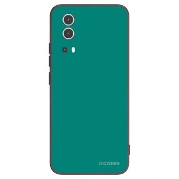 Picasee silikonowe czarne etui na Vivo Y72 5G - Emerald Mist