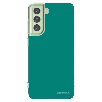 Picasee silikonowe przeźroczyste etui na Samsung Galaxy S21 FE 5G - Emerald Mist