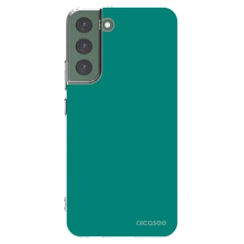 Picasee silikonowe przeźroczyste etui na Samsung Galaxy S22+ 5G - Emerald Mist