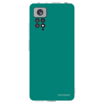 Picasee silikonowe przeźroczyste etui na Xiaomi Redmi Note 11S 4G - Emerald Mist