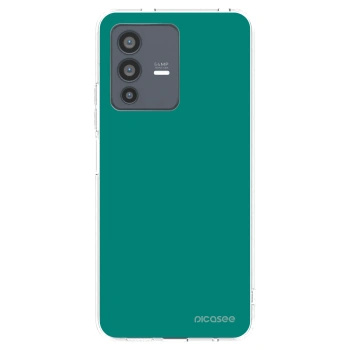 Picasee silikonowe przeźroczyste etui na Vivo V23 5G - Emerald Mist