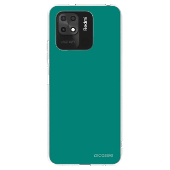 Picasee silikonowe przeźroczyste etui na Xiaomi Redmi 10C - Emerald Mist
