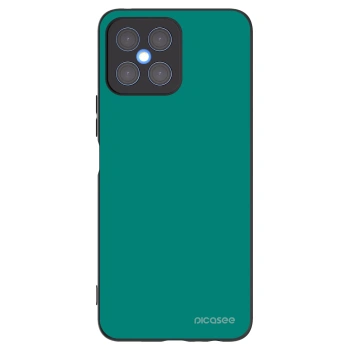 Picasee silikonowe czarne etui na Honor X8 4G - Emerald Mist