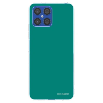 Picasee silikonowe przeźroczyste etui na Honor X8 4G - Emerald Mist