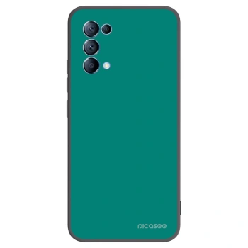 Picasee silikonowe czarne etui na OPPO Reno 5 5G - Emerald Mist