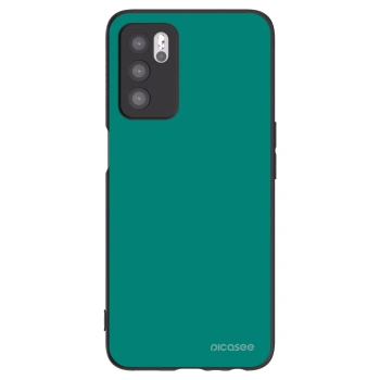 Picasee silikonowe czarne etui na OPPO A16s - Emerald Mist