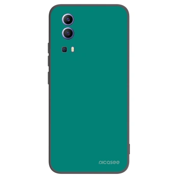 Picasee silikonowe czarne etui na Vivo Y52 5G - Emerald Mist