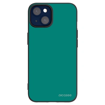Picasee silikonowe czarne etui na Apple iPhone 14 - Emerald Mist
