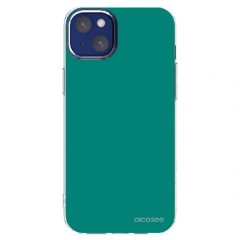 Picasee silikonowe przeźroczyste etui na Apple iPhone 14 Plus - Emerald Mist